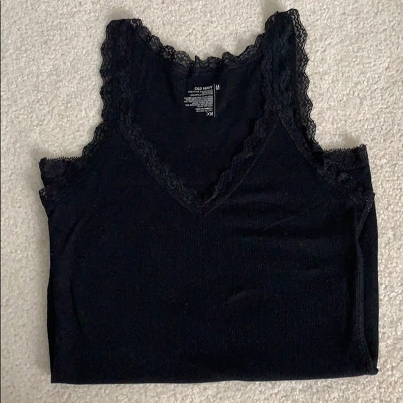 Old Navy Tops - Lace Trimmed Tank Top